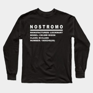 Nostromo Alien Ship Long Sleeve T-Shirt